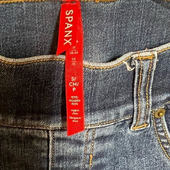 Spanx Ankle Skinny crop Jeans Medium Wash Sz S - Picture 7 of 7